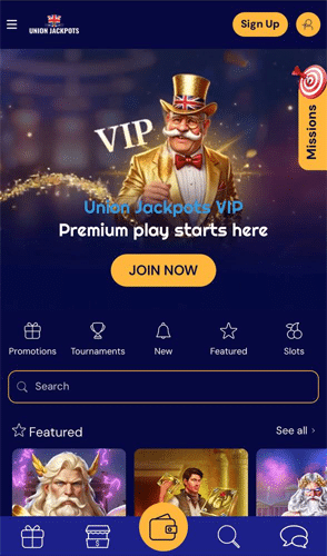 unionjackpots 1 screen gpoint
