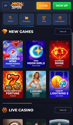 highspin 1 screen gpoint